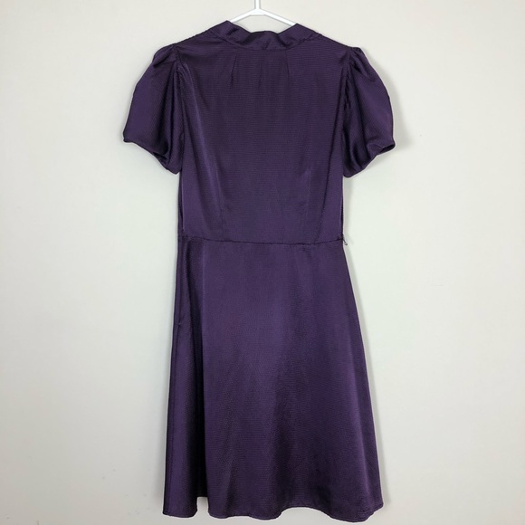 BCBGMAXAZRIA Dark Orchid Short Sleeve Dress - Picture 2 of 5